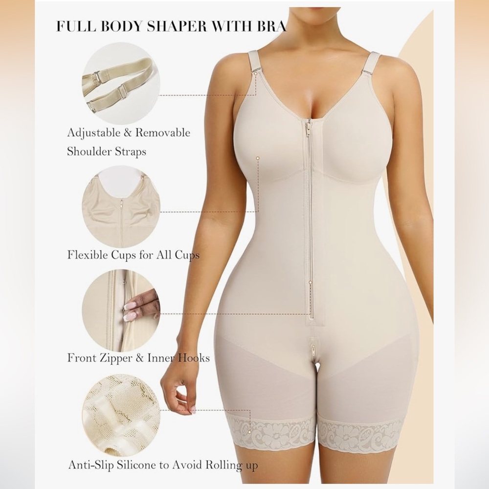 YIANNA Postpartum Shapewear for Women Tummy Control Butt Lifter Body Shaper - Picture 10 of 11